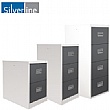 Silverline Two Tone Midi Filing Cabinets