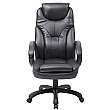 Tuscany High Back Black Leather Manager Chairs