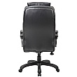 Tuscany High Back Black Leather Manager Chairs