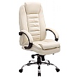 Lucca Cream Executive Leather Office Chairs