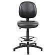 Comfort Leather Faced Draughtsman Chair