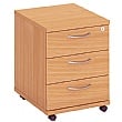 Commerce II 3 Drawer Low Mobile Pedestals
