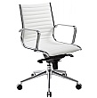 Abbey Medium Back Designer Leather Office Chair