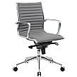 Abbey Medium Back Designer Leather Office Chair