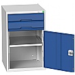 Bott Verso Drawer Cabinets - 525mm Wide x 800mm High - 2 Drawers With Cupboard