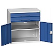 Bott Verso Drawer Cabinets - 800mm Wide x 800mm High - 2 Drawers & Cupboard