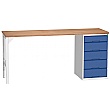 Bott Verso Pedestal Benches - 525mm Pedestal With 5 Drawers