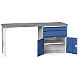 Bott Verso Pedestal Benches - 800mm Pedestal With Cupboard & 2 Drawers