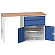 Bott Verso Pedestal Benches - 800mm Pedestal With Cupboard & 2 Drawers