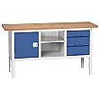Bott Verso Storage Benches - 1750mm With Cupboard & 3 Drawers