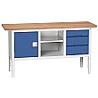 Bott Verso Storage Benches - 1750mm With Cupboard & 3 Drawers