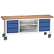 Bott Verso Mobile Storage Benches - 2000mm 6 Drawers