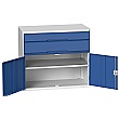 Bott Verso Drawer Cabinets - 1050mm Wide x 900mm High - 2 Drawers With Cupboard
