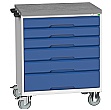 Bott Verso Mobile Roller Cabinets 800W - 6 Drawers