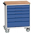 Bott Verso Mobile Roller Cabinets 800W - 6 Drawers
