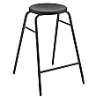 Globe Black Classroom Stool Black Frame