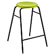 Globe Green Classroom Stool Black Frame