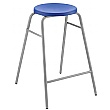 Globe Blue Classroom Stool Grey Frame