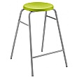 Globe Green Classroom Stool Grey Frame