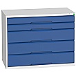 Bott Verso Drawer Cabinets - 1050mm Wide x 800mm High - 5 Drawers
