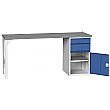 Bott Verso Pedestal Benches - 525mm Pedestal With Cupboard & 2 Drawers