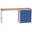 Bott Verso Pedestal Benches - 800mm Pedestal With 7 Drawers