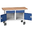 Bott Verso Mobile Storage Benches - 1250mm With 2 Cupboards & Drawers