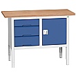 Bott Verso Storage Benches - 1250mm With Cupboard & 3 Drawers