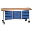 Bott Verso Mobile Storage Benches - 1750mm With 9 Drawers