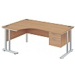 NEXT DAY Commerce II Deluxe Ergonomic Desks + Fixe