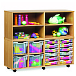 Open Storage Unit With 4 Compartments