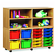 Open Storage Unit With 4 Compartments