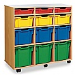 12 Tray Variety Vertical Mobile Storage