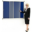 Province Blazemaster Acrylic Sliding Door Tamperproof Noticeboards