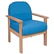 Deluxe Solid Beech Wooden Reception Armchair
