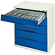 Bott Verso Drawer Cabinets - 800mm Wide x 900mm High - 5 Drawers