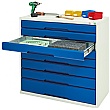 Bott Verso Drawer Cabinets - 800mm Wide x 900mm High - 7 Drawers