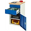 Bott Verso Drawer Cabinets - 525mm Wide x 800mm High - 2 Drawers With Cupboard