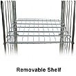 4 Sided A-Base Nestable Roll Pallets (With Gate)