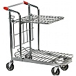 Nestable Stock Trolley With Folding Shelf