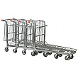 Nestable Stock Trolley With Folding Basket
