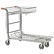 Nestable Stock Trolley With Folding Basket