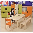 Rectangular Classroom Writing Table