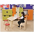 Trapezoid Classroom Writing Table