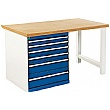 Bott Cubio Pedestal Benches - 6 Drawer 840mm High