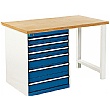 Bott Cubio Pedestal Benches - 6 Drawer 940mm High