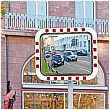 DURABEL LITE Economy Rectangular Stainless Steel Traffic Mirrors