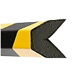 TRAFFIC-LINE Yellow/Black Adhesive Impact Protection For Edges - 1 Metre