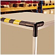 TRAFFIC-LINE Yellow/Black Adhesive Impact Protection For Edges - 1 Metre