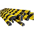 TRAFFIC-LINE Yellow/Black Adhesive Impact Protection For Edges - 5 Metres